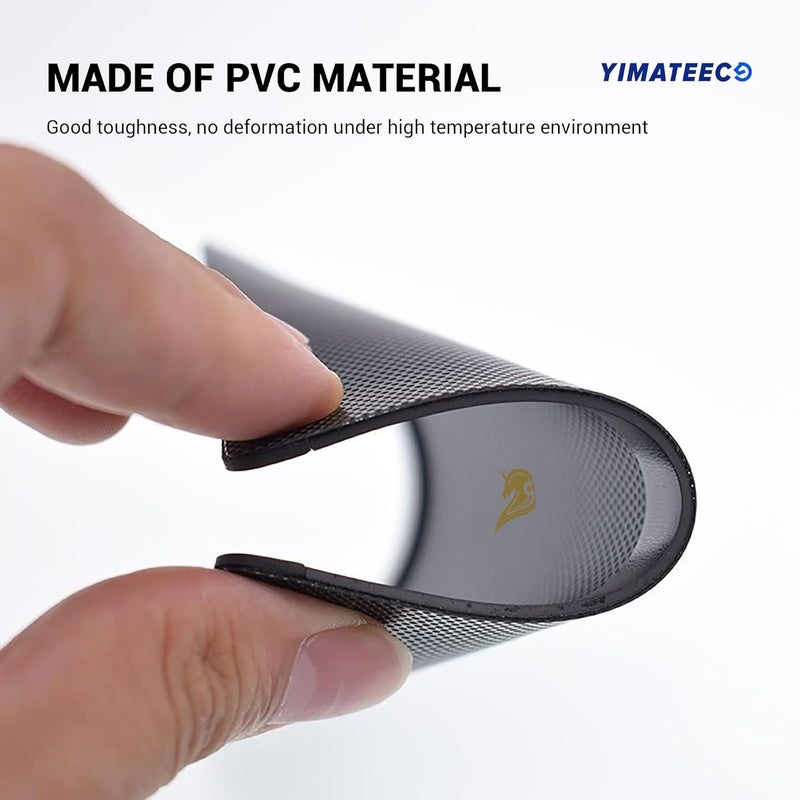 YIMATEECO Dust Filter PC 90mm for Computer Cooler/PSU/Routers PVC 50 Mesh, Magnetic Frame PC Fan Dust Mesh Cooler Filter Dustproof Computer Fan Grills (PVC, Gentleman, 90 * 90mm, 5pcs, Black) - Image 5